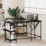 vidaXL Stôl Čierny dub 139 x 139 x 75 cm Kompozitné drevo