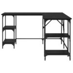 vidaXL Stôl Čierny dub 139 x 139 x 75 cm Kompozitné drevo – Obrázok 5