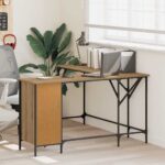 vidaXL Stôl Remeselný dub 141 x 141 x 75 cm Kompozitné drevo