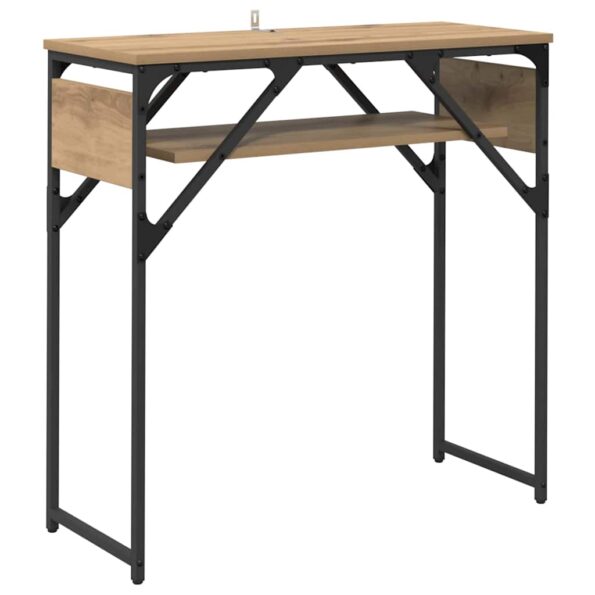 vidaXL Konferenčnýstolík dub artisan 75x30x75cm Kompozitné drevo – Obrázok 2