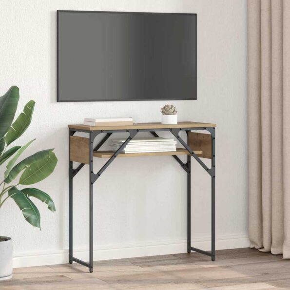 vidaXL Konferenčnýstolík dub artisan 75x30x75cm Kompozitné drevo – Obrázok 4