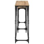 vidaXL Konzolový stôl 2 pcs Remeselný dub 100 x 28 x 75 cm – Obrázok 6