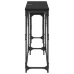 vidaXL Konzolový stôl 2 pcs Čierny dub 100 x 28 x 75 cm – Obrázok 6