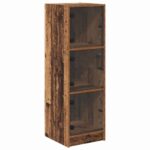 vidaXL Highboard Staré drevo 35 x 37 x 109 cm Kompozitné drevo – Obrázok 2