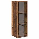 vidaXL Highboard Staré drevo 35 x 37 x 109 cm Kompozitné drevo – Obrázok 5