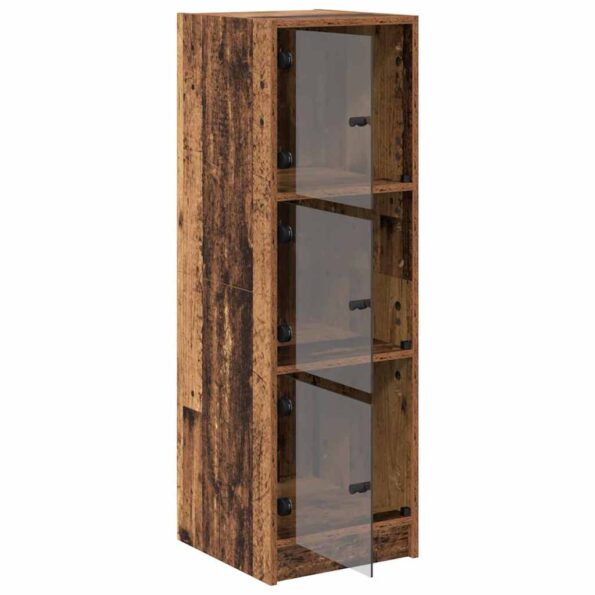 vidaXL Highboard Staré drevo 35 x 37 x 109 cm Kompozitné drevo – Obrázok 5