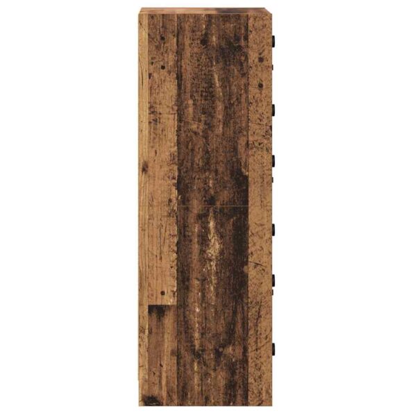 vidaXL Highboard Staré drevo 35 x 37 x 109 cm Kompozitné drevo – Obrázok 7