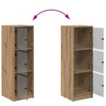 vidaXL Highboard Remeselný dub 35 x 37 x 109 cm Kompozitné drevo – Obrázok 10