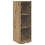 vidaXL Highboard Remeselný dub 35 x 37 x 109 cm Kompozitné drevo – Obrázok 2
