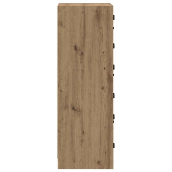 vidaXL Highboard Remeselný dub 35 x 37 x 109 cm Kompozitné drevo – Obrázok 7