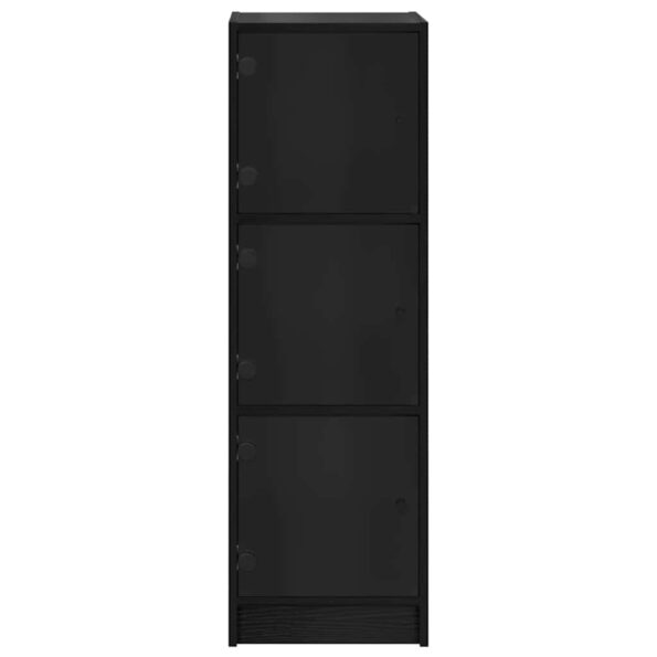 vidaXL Highboard Čierny dub 35 x 37 x 109 cm Kompozitné drevo – Obrázok 6