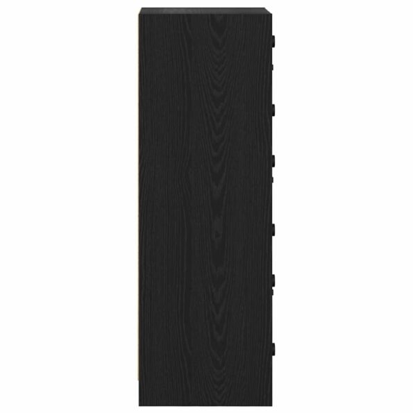 vidaXL Highboard Čierny dub 35 x 37 x 109 cm Kompozitné drevo – Obrázok 7