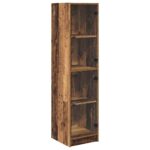 vidaXL Highboard Staré drevo 35 x 37 x 142 cm Kompozitné drevo – Obrázok 2