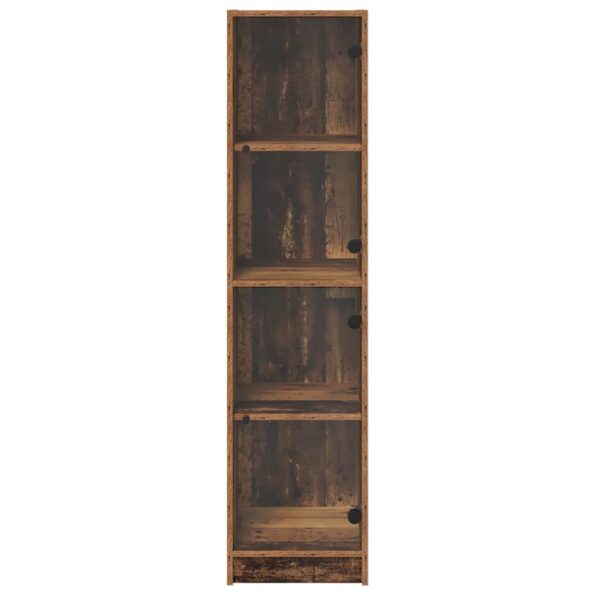 vidaXL Highboard Staré drevo 35 x 37 x 142 cm Kompozitné drevo – Obrázok 6