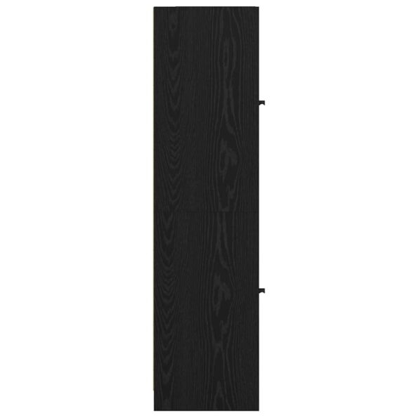 vidaXL Highboard Čierny dub 35 x 37 x 142 cm Kompozitné drevo – Obrázok 7