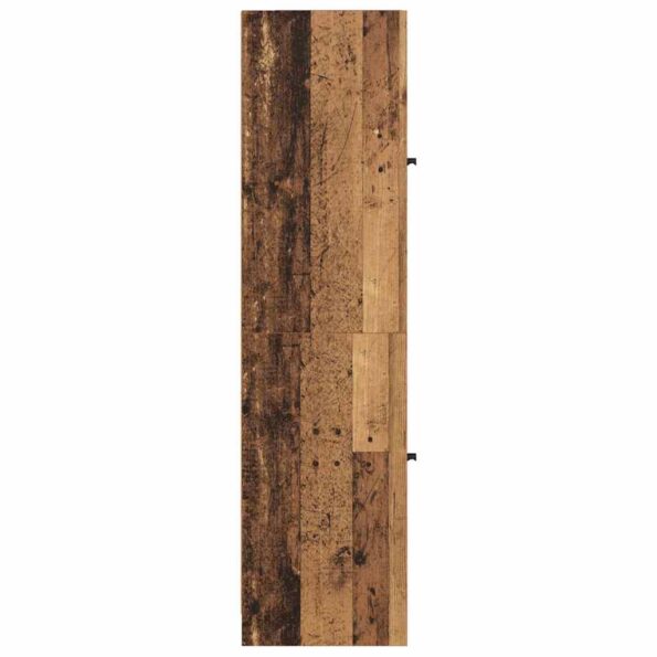 vidaXL Highboard Staré drevo 35 x 37 x 142 cm Kompozitné drevo – Obrázok 7