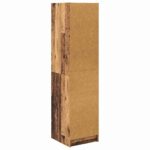 vidaXL Highboard Staré drevo 35 x 37 x 142 cm Kompozitné drevo – Obrázok 8