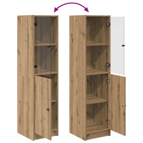 vidaXL Highboard Remeselný dub 35 x 37 x 142 cm Kompozitné drevo – Obrázok 11
