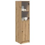 vidaXL Highboard Remeselný dub 35 x 37 x 142 cm Kompozitné drevo – Obrázok 3