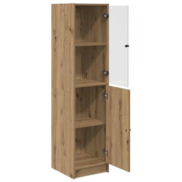 vidaXL Highboard Remeselný dub 35 x 37 x 142 cm Kompozitné drevo – Obrázok 5