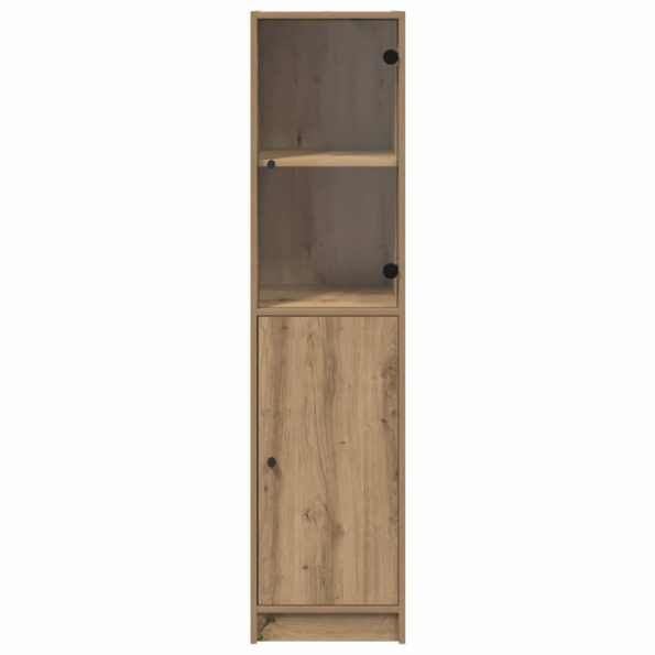 vidaXL Highboard Remeselný dub 35 x 37 x 142 cm Kompozitné drevo – Obrázok 6