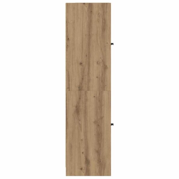 vidaXL Highboard Remeselný dub 35 x 37 x 142 cm Kompozitné drevo – Obrázok 7
