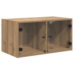 vidaXL Nástenné skrinky Nástenný 2 pcs Remeselný dub 68 x 37 x 35 cm – Obrázok 2