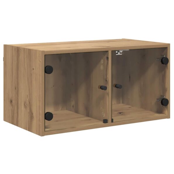 vidaXL Nástenné skrinky Nástenný 2 pcs Remeselný dub 68 x 37 x 35 cm – Obrázok 2