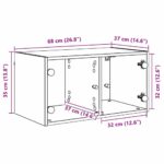 vidaXL Nástenná skrinka Čierny dub 68 x 37 x 35 cm Kompozitné drevo – Obrázok 12