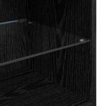 vidaXL Nástenný TV kabinet Nástenný Čierny dub 30,5 x 30 x 60 cm – Obrázok 12