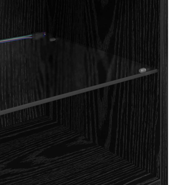 vidaXL Nástenný TV kabinet Nástenný Čierny dub 30,5 x 30 x 60 cm – Obrázok 12