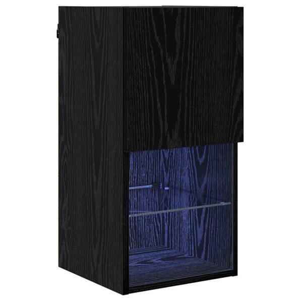 vidaXL Nástenný TV kabinet Nástenný Čierny dub 30,5 x 30 x 60 cm – Obrázok 2