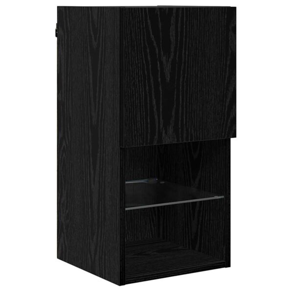 vidaXL Nástenný TV kabinet Nástenný Čierny dub 30,5 x 30 x 60 cm – Obrázok 7