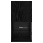 vidaXL Nástenný TV kabinet Nástenný Čierny dub 30,5 x 30 x 60 cm – Obrázok 9