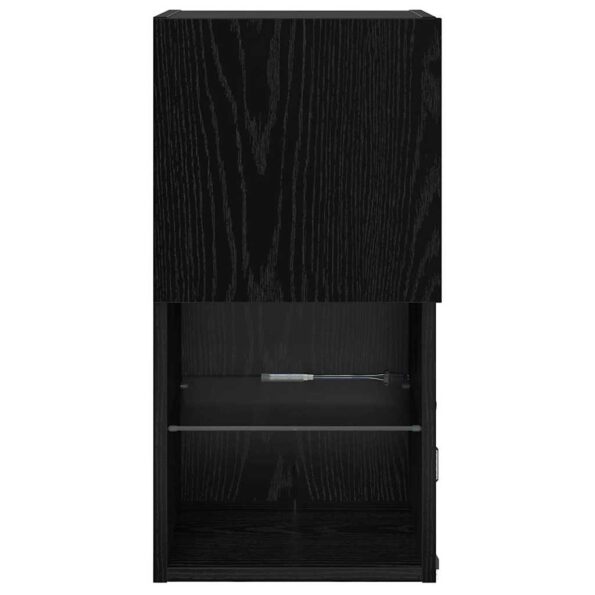 vidaXL Nástenný TV kabinet Nástenný Čierny dub 30,5 x 30 x 60 cm – Obrázok 9