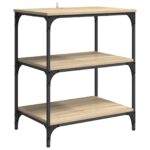 vidaXL Kuchynský vozík Sonoma dub 60 x 41 x 76 cm Kompozitné drevo – Obrázok 5