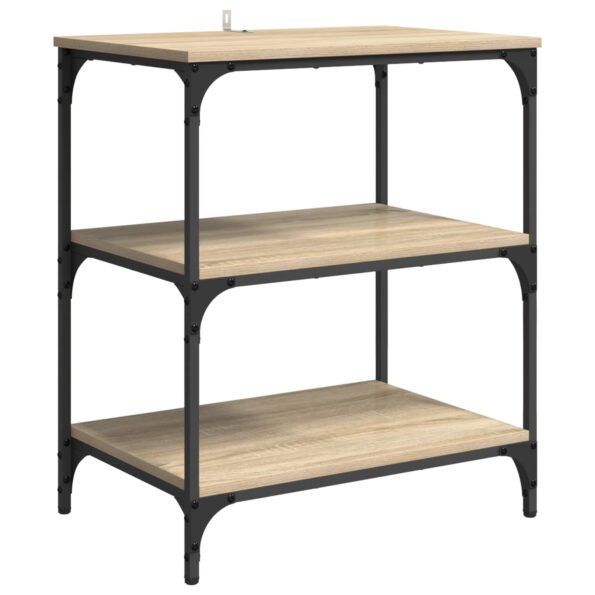 vidaXL Kuchynský vozík Sonoma dub 60 x 41 x 76 cm Kompozitné drevo – Obrázok 5