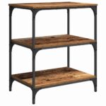 vidaXL Kuchynský vozík Staré drevo 60 x 41 x 76 cm Kompozitné drevo – Obrázok 5