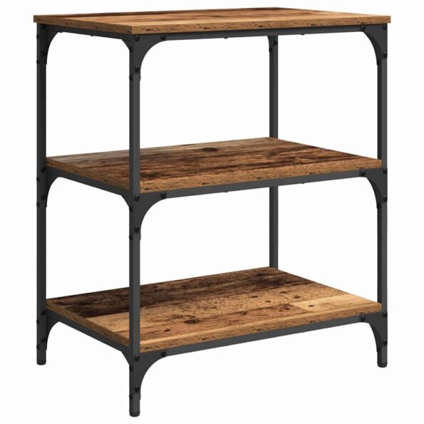 vidaXL Kuchynský vozík Staré drevo 60 x 41 x 76 cm Kompozitné drevo – Obrázok 5