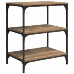 vidaXL Kuchynský vozík Remeselný dub 60 x 41 x 76 cm Kompozitné drevo – Obrázok 5