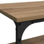 vidaXL Kuchynský vozík Remeselný dub 60 x 41 x 76 cm Kompozitné drevo – Obrázok 9
