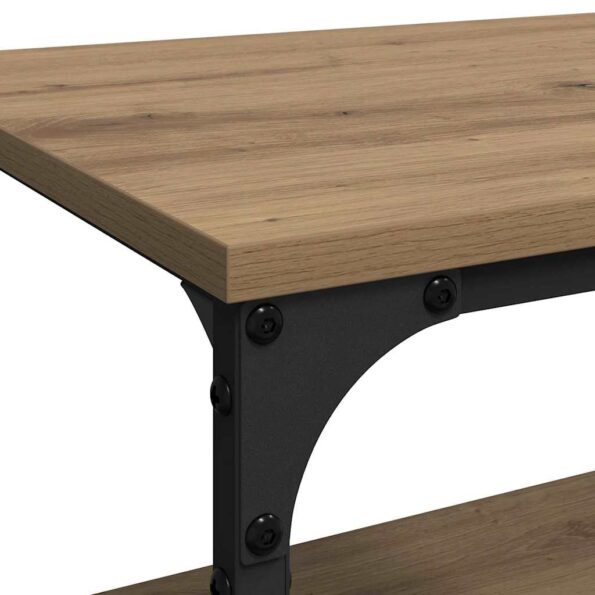 vidaXL Kuchynský vozík Remeselný dub 60 x 41 x 76 cm Kompozitné drevo – Obrázok 9
