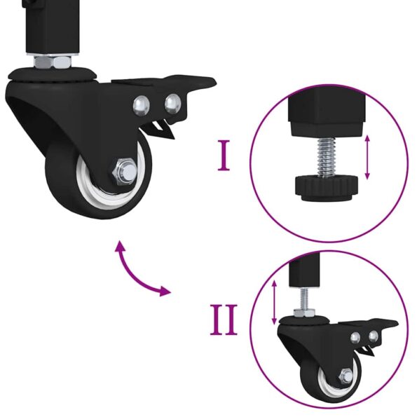 vidaXL Kuchynský vozík Remeselný dub 50 x 35 x 75.5 cm – Obrázok 10
