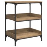 vidaXL Kuchynský vozík Remeselný dub 60 x 41 x 80.5 cm – Obrázok 5