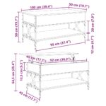vidaXL Konferenčný stolík Remeselný dub 100 x 50 x 50 cm – Obrázok 13