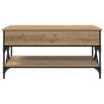 vidaXL Konferenčný stolík Remeselný dub 100 x 50 x 50 cm – Obrázok 6