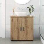 vidaXL Kúpeľňová skriňa dub artisan 61 x 35 x 64 cm Kompozitné drevo – Obrázok 4