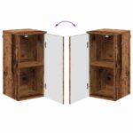 vidaXL Kúpeľňová skriňa Staré drevo 30 x 31.5 x 61 cm Kompozitné drevo – Obrázok 12