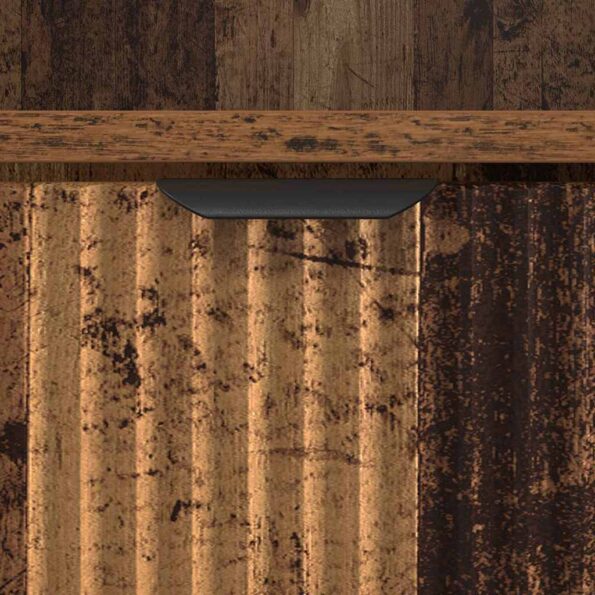 vidaXL Vysoká kúpeľňová skrinka Staré drevo 31.5 x 33 x 190 cm – Obrázok 9