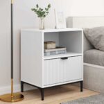 vidaXL Nočný stolík 2 pcs Biela 49 x 36 x 61 cm Kompozitné drevo – Obrázok 12